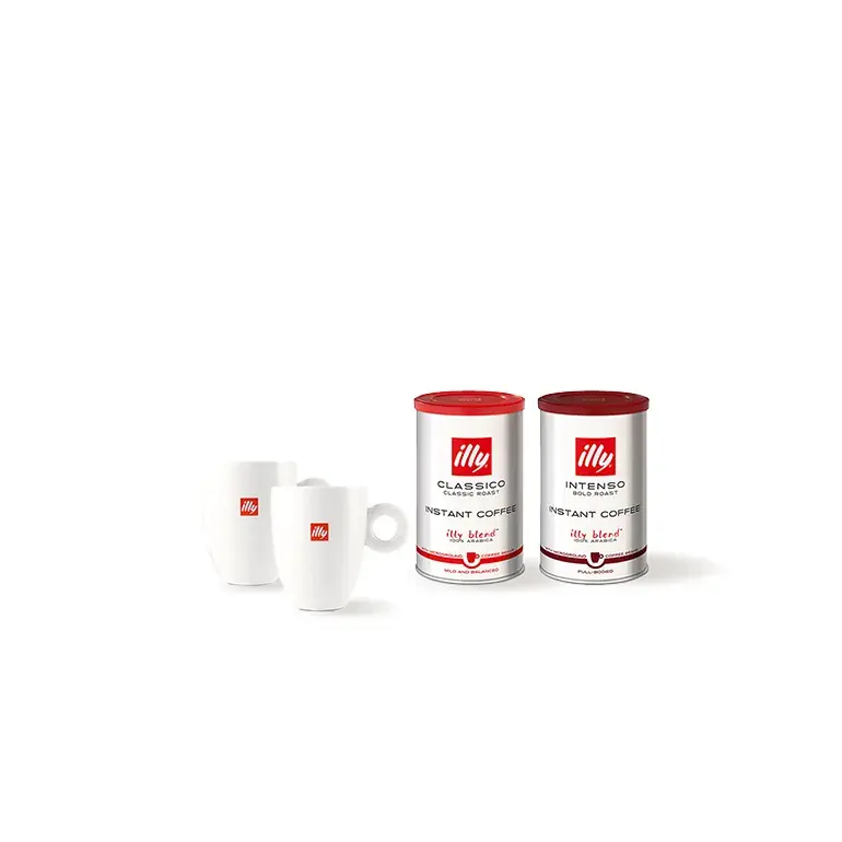 Illy Logo Mug & Instant Coffee Bundle