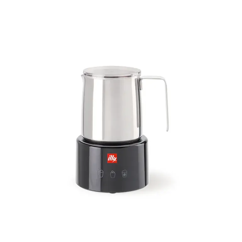 illy Electric Milk Frother – Black & Stainless Steel