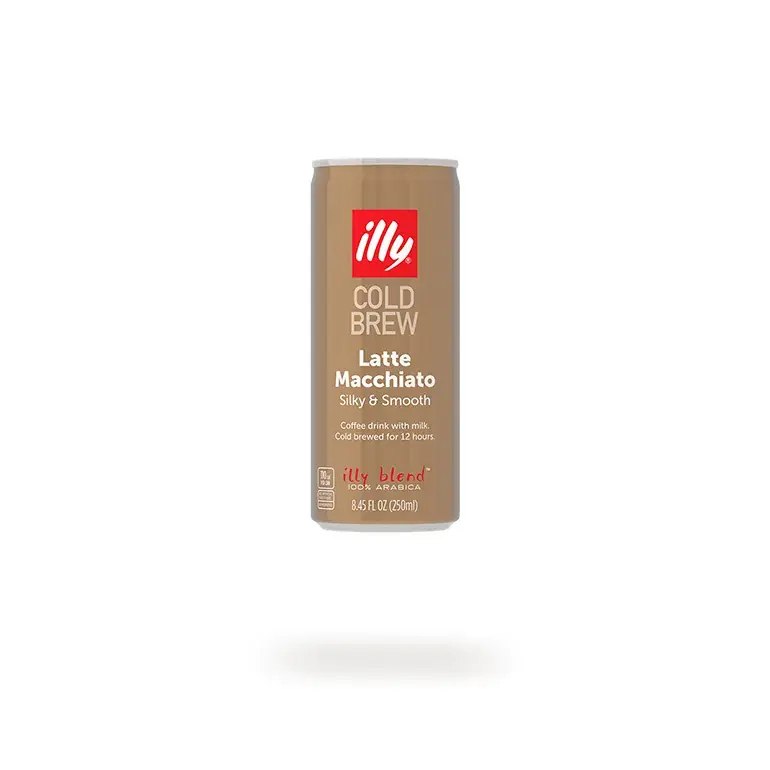 illy Ready-to-Drink Cold Brew Latte Macchiato – 12 Pack