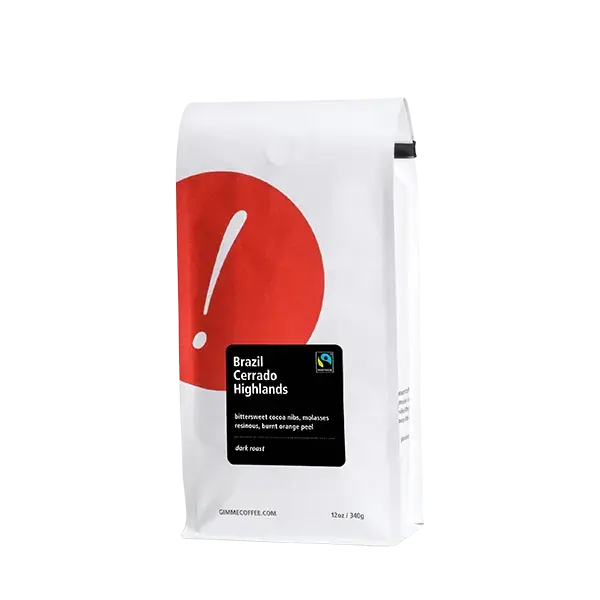 Brazil Cerrado Highlands Fairtrade Dark Roast 12 oz