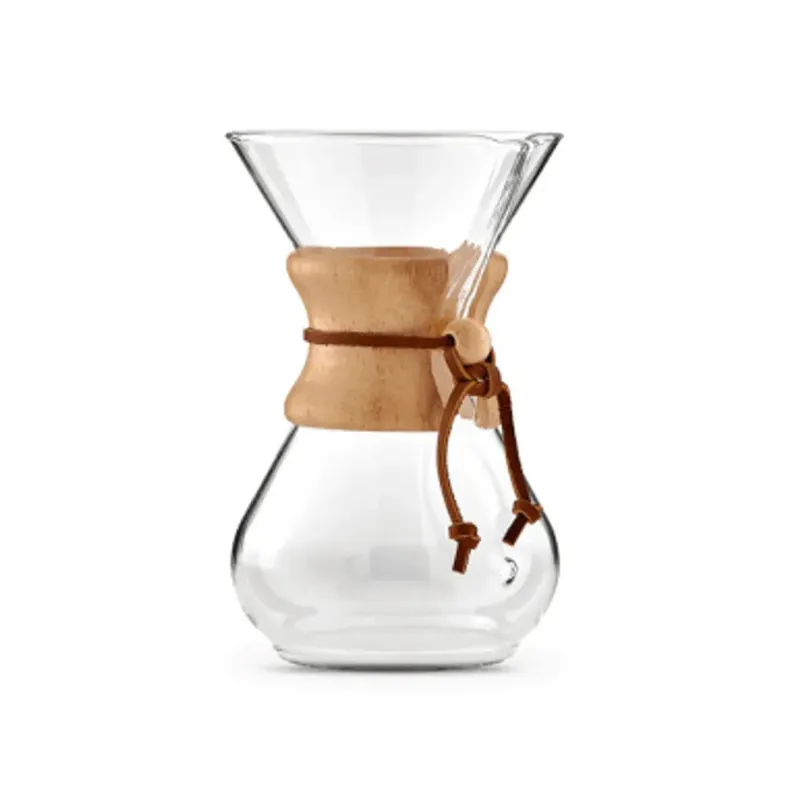 Chemex Pour Over Coffee Maker (Wood Handle)