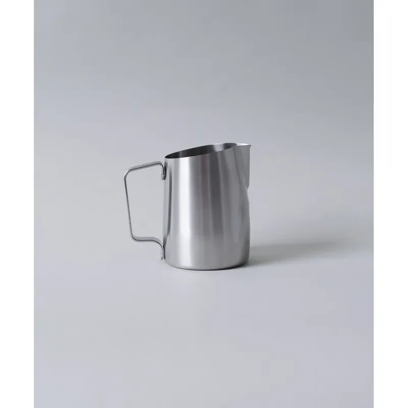 15oz Latte Art Pitcher with Round Spout in Brushed Silver