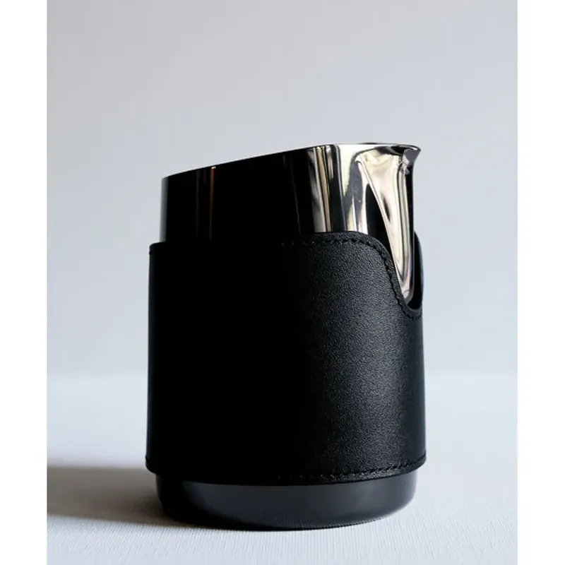 15oz Handleless Latte Art Pitcher with Narrow Spout in Titanium Black