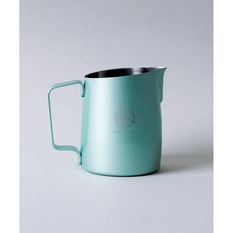 17oz Latte Art Pitcher IVY x LKY with Tapered Sharp Spout in Metallic Green