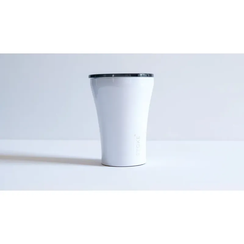 STTOKE™ 8oz Ceramic Reusable Cup – Angel White