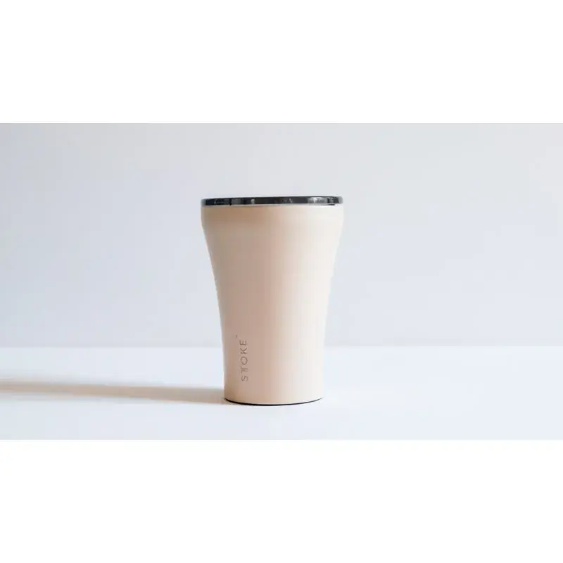 STTOKE™ 8oz Ceramic Reusable Cup – Ivory Chai