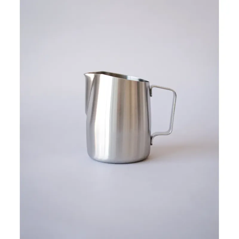 22oz Latte Art Pitcher with Wide Spout in Brushed Silver