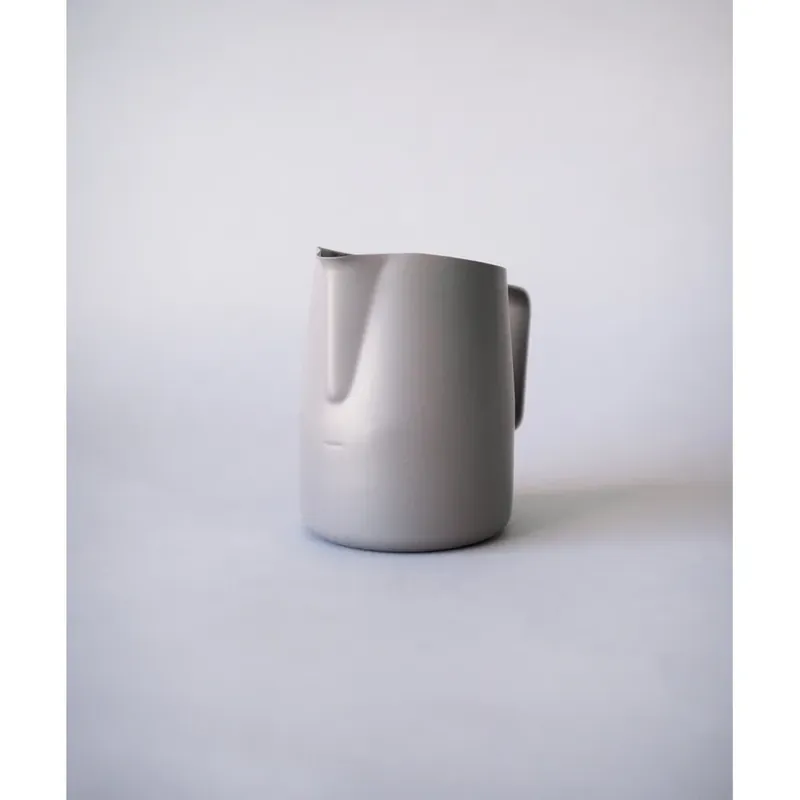 22oz Latte Art Pitcher with Wide Spout (previously known as Round) in Matte Gray “Cinder”