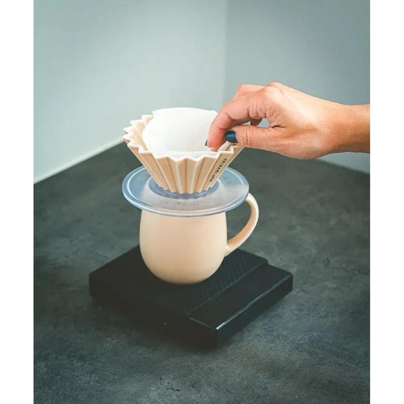 ORIGAMI Brewing Set with Small Dripper + Resin Holder + Filter + Barrel Mug