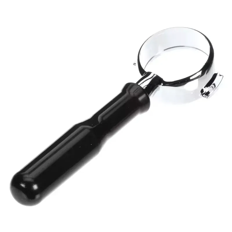 Portafilter, Bottomless With Black Handle (Spring/Basket not included)