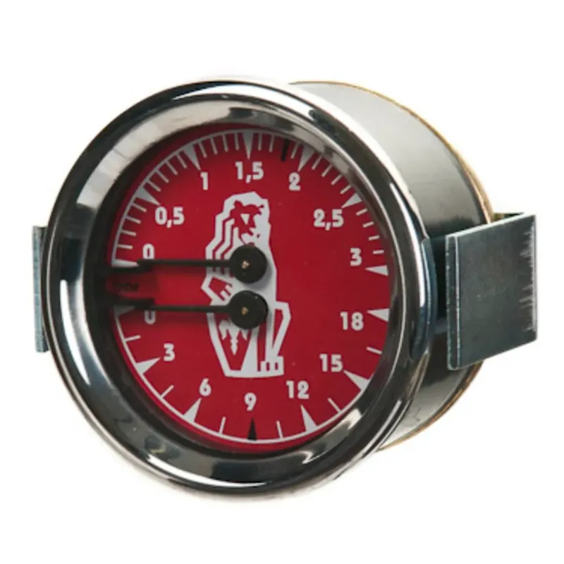 Double Scale Red Pressure Gauge With Lion Logo for Linea PB / KB90
