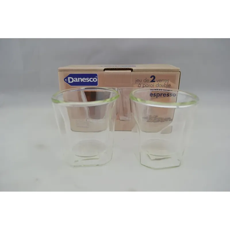 Danesco set of 2 double walled espresso glasses