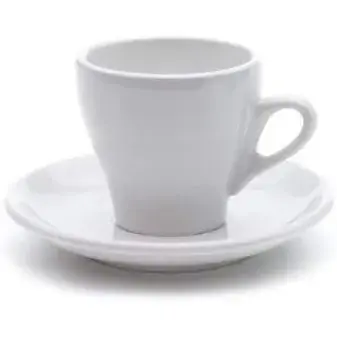White Cappuccino Cups by Nuova Point, Made In Italy