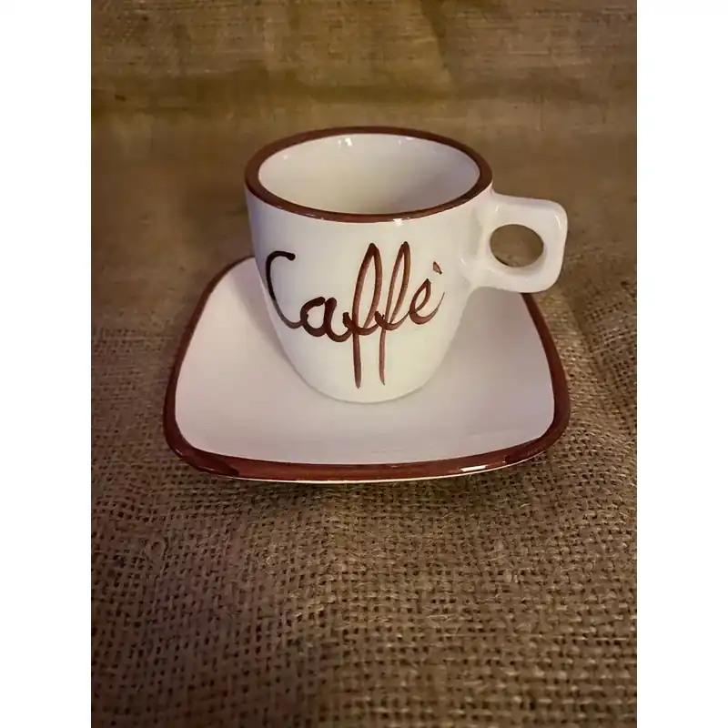 Set of 4 hand painted Espresso Cups Italy