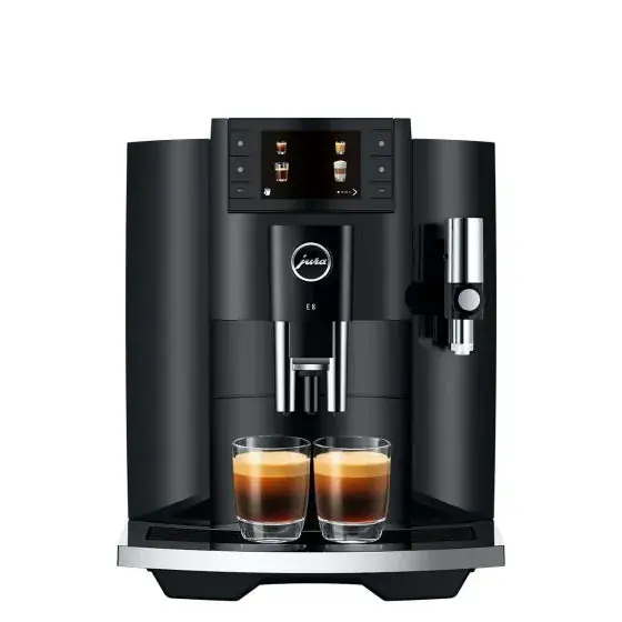 JURA E8 Piano Black NAC Superautomatic Coffee Machine 15648 2 yrs Warranty
