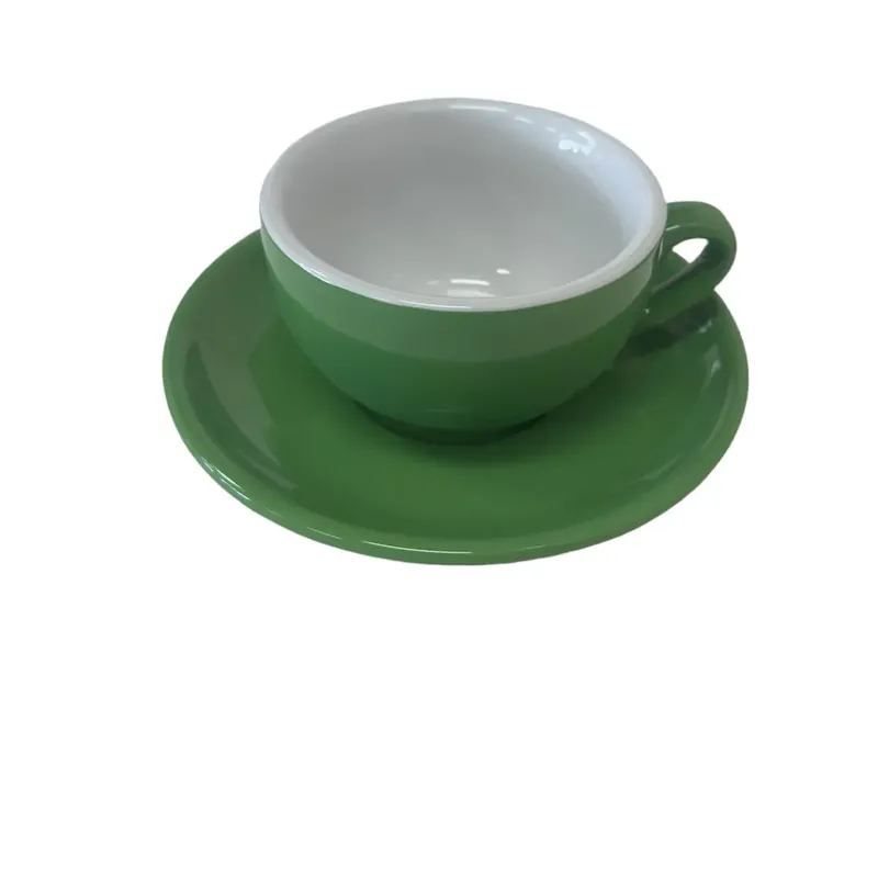 Palermo Green Cappuccino-Latte Cups, by Nuova Point, set of 6, Made in Italy!