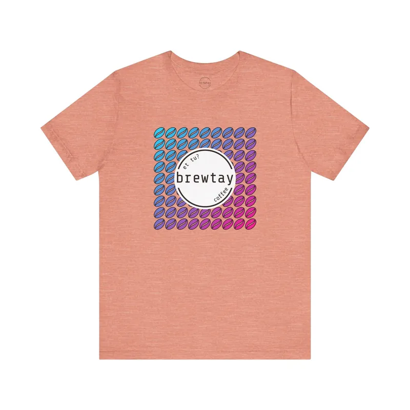 Neon Coffee Bean Gradient T-Shirt