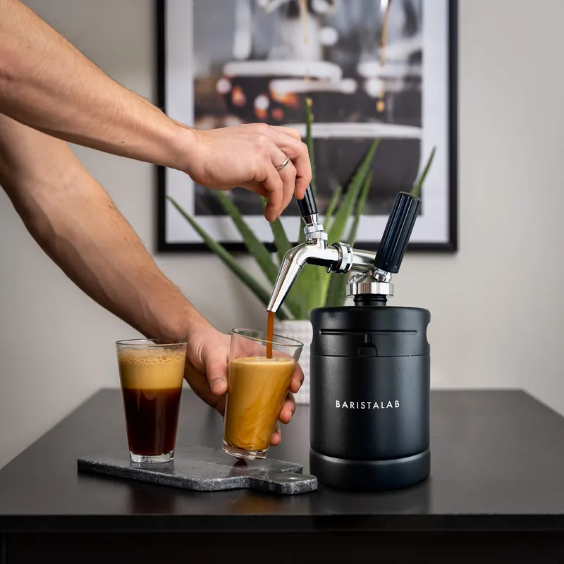 Nitro Cold Brew IV Drip Without Ever Leaving Home - 64 oz Mini Keg - Includes Lifetime Warranty