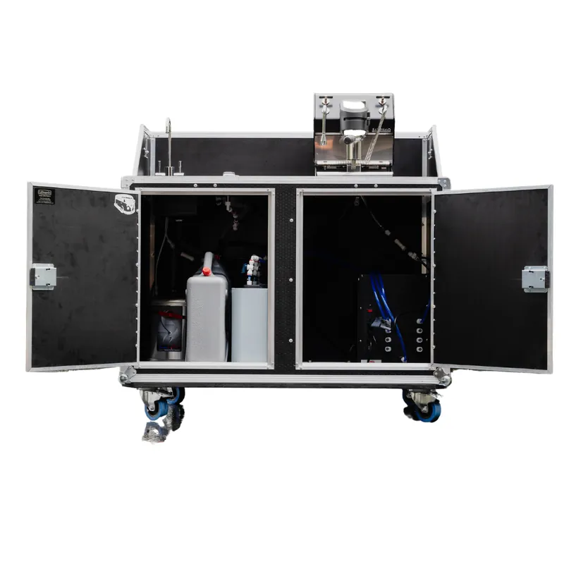 Road Case Espresso Coffee Cart // Caffewerks Custom Mobile Cart Build Out
