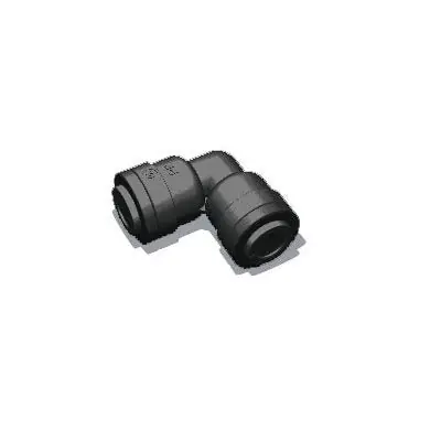 Push Fit 3/8" TUBE X 3/8" TUBE UNION ELBOW-BLACK