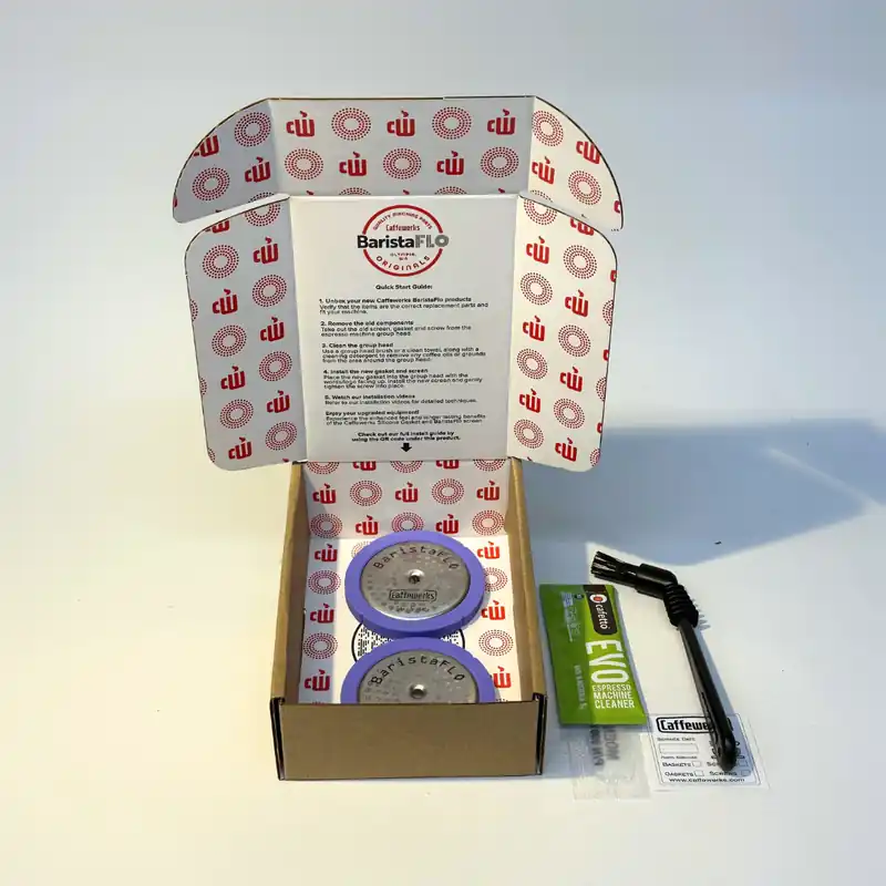 Caffewerks BaristaFlo // Nuova Simonelli // Screen and Silicone Gasket (2 Pack)