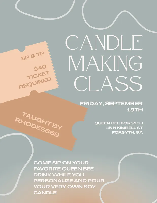 Candle Making Class - 9/19/25