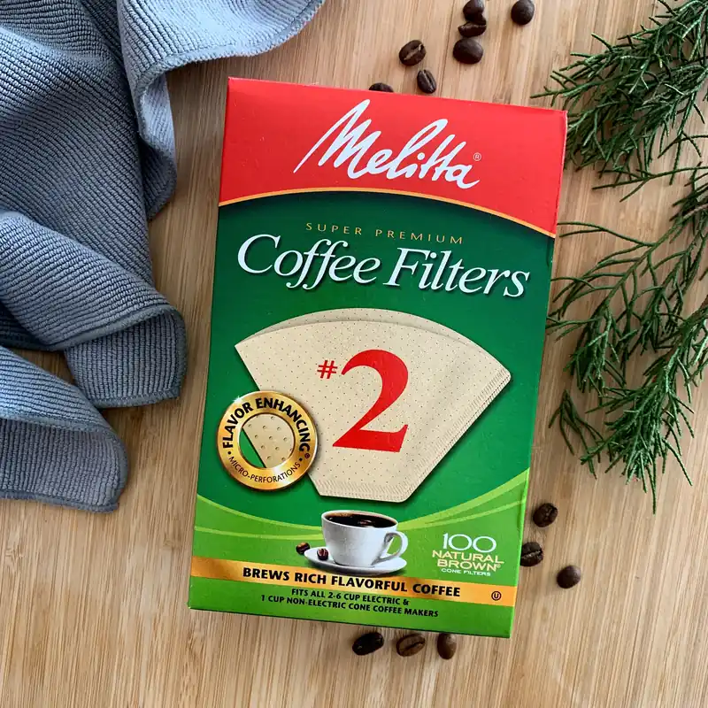 2 Melitta Cone Filter (Natural Brown) - 100 Count