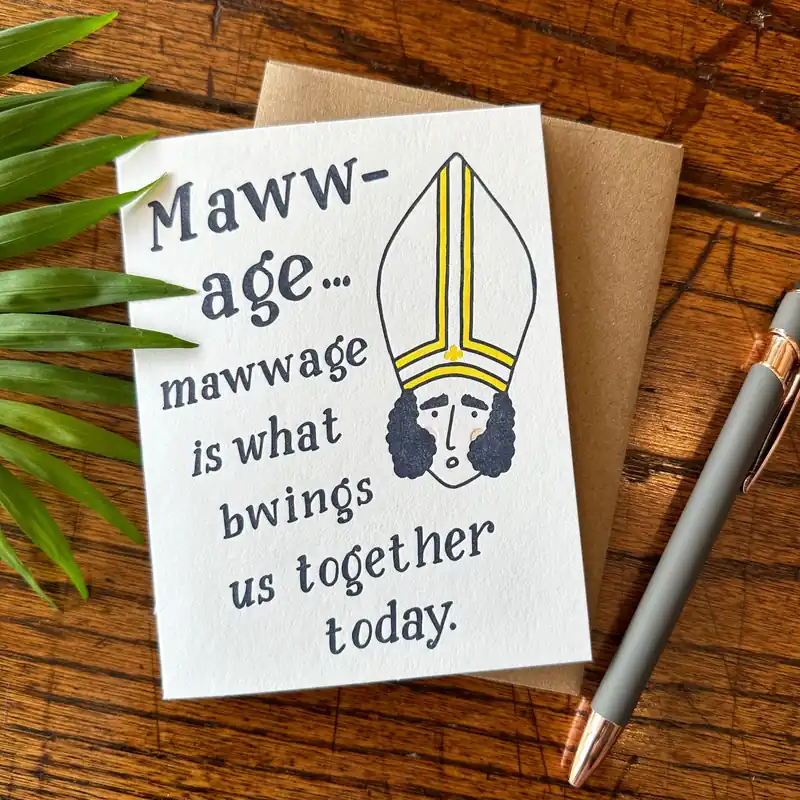 Mawwage Is What Bwings Us Together Card