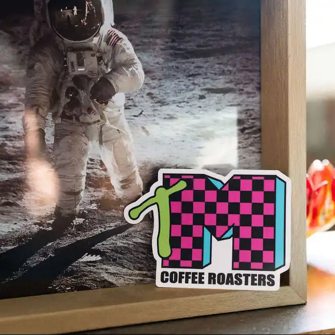 TM Pink Checkered Sticker