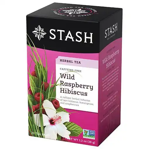 Stash Wild Raspberry Hibiscus Herbal Tea Bags 20ct.