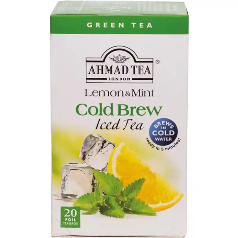 Ahmad Lemon and Mint Cold Brew Iced Tea 20ct.
