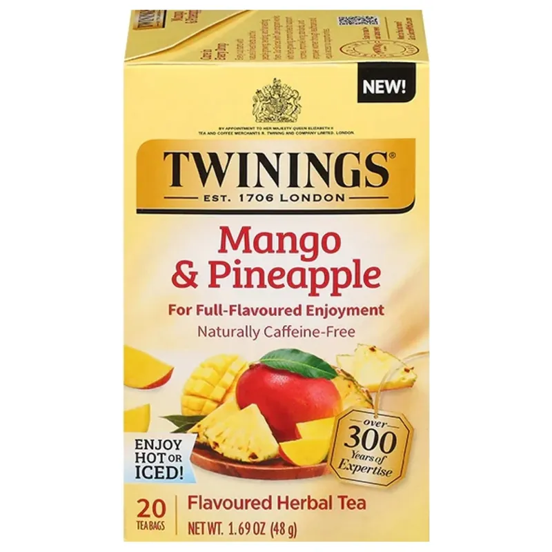 Twinings Mango & Pineapple Herbal Tea Bags 20ct.