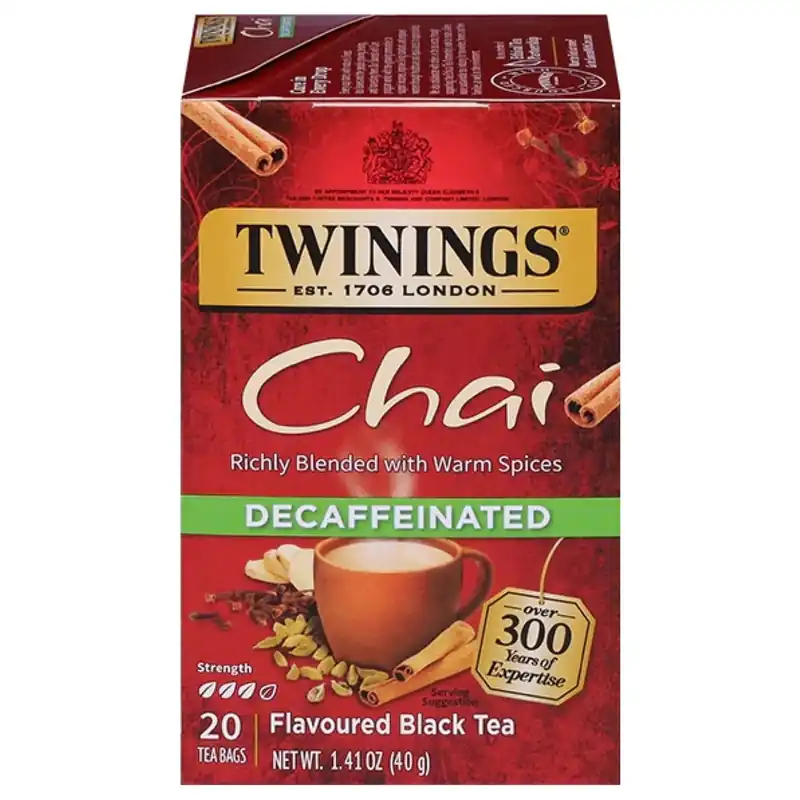 Twinings Decaf Chai Tea Bags 20ct.