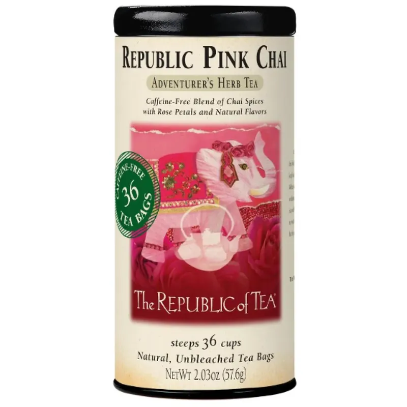 Republic Pink Chai Herbal Tea Bags 36ct.