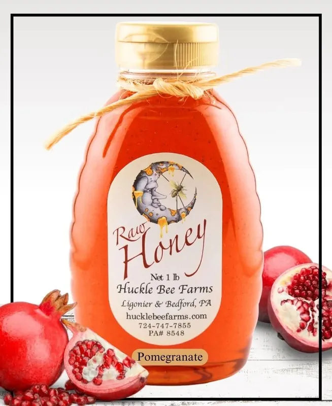 Pomegranate Infused Honey 1lb.