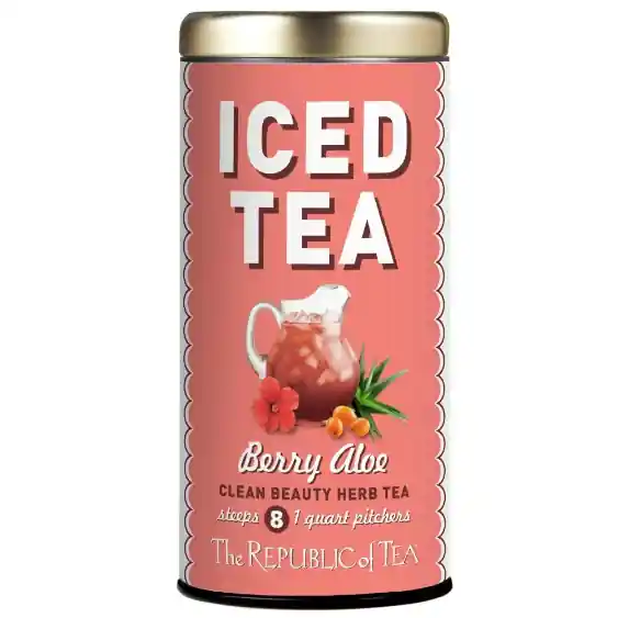 Republic Berry Aloe Herb Iced Tea, 8 1qt. pouches