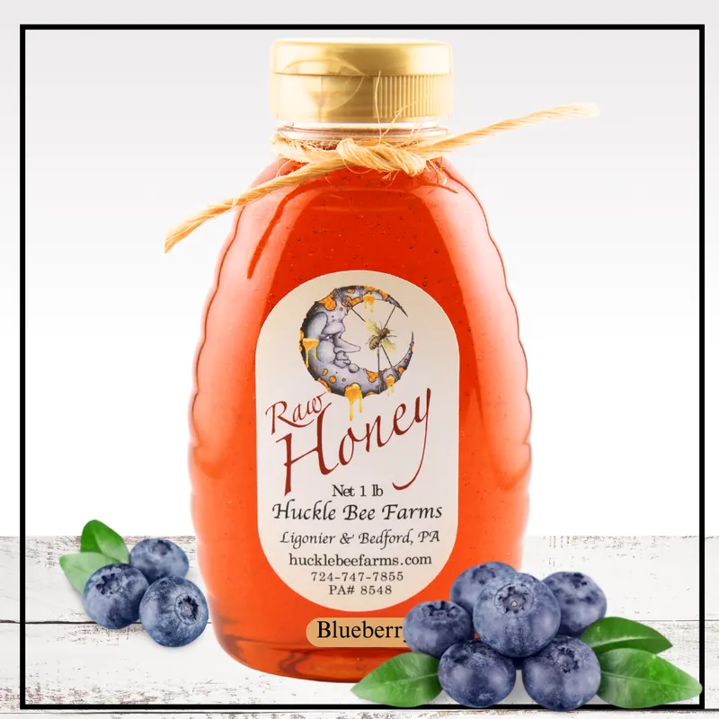 Blueberry Infused Honey 1lb.