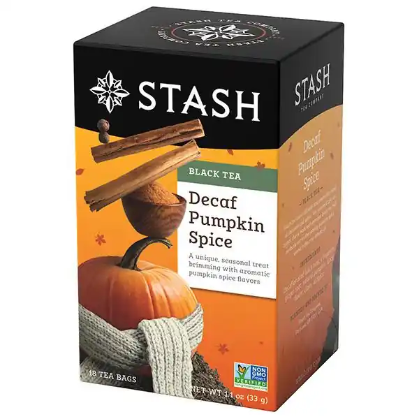 Stash Decaf Pumpkin Spice Black Tea Bags 18ct.