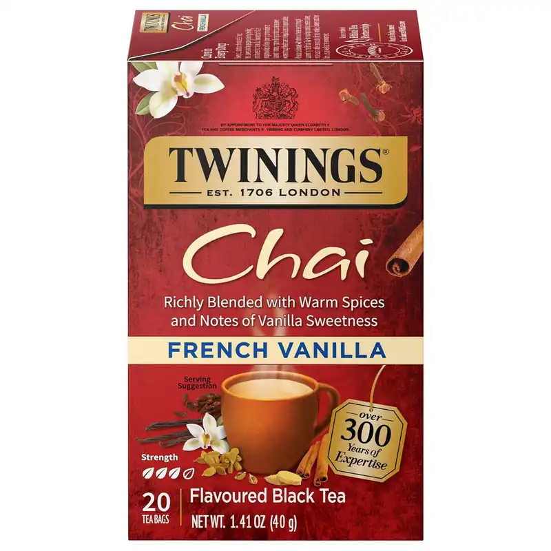 Twinings French Vanilla Chai Tea Bags 20ct.