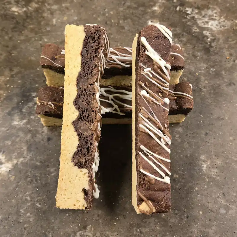 Chocolate Vanilla Biscotti - 2 Per Package