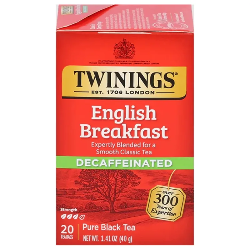 Twinings Decaf English Breakfast Tea Bags 20ct.