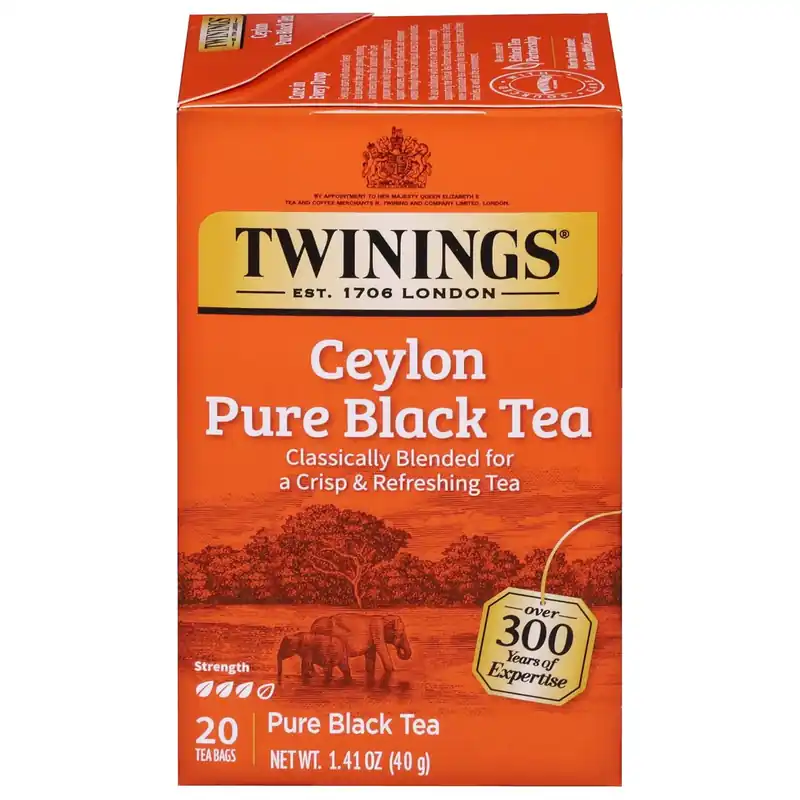 Twinings Ceylon Pure Black Tea Bags 20ct.