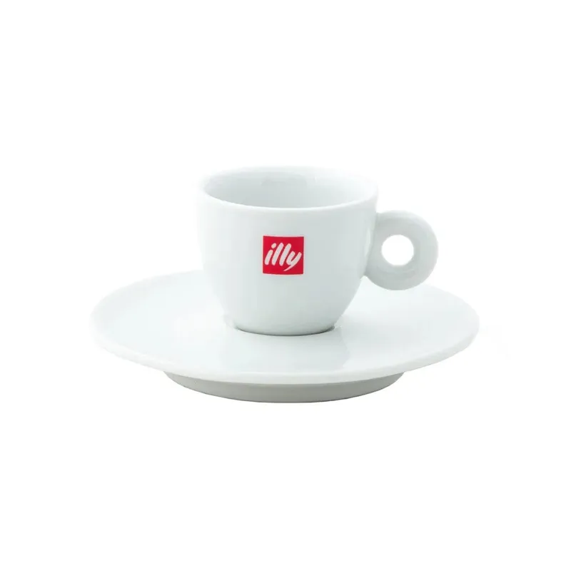Illy Espresso Cups & Saucers