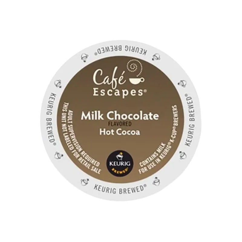 Cafe Escapes Hot Milk Chocolate Cocoa K-Cup® Pods (Box of 24)