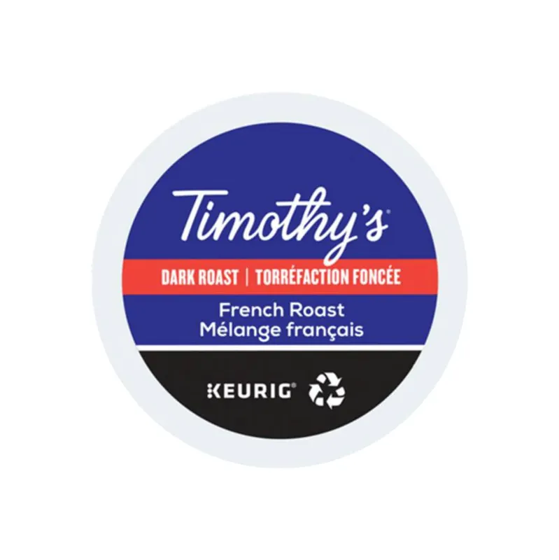 Timothy‘s French Roast K-Cup® Recyclable Pods (Box of 24)