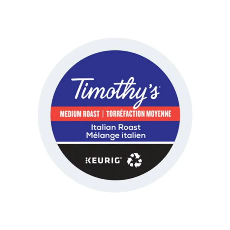 Timothy‘s Italian Roast K-Cup® Recyclable Pods (Box of 24)