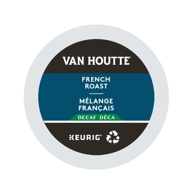 Van Houtte Decaf. French Roast K-Cup® Recyclable Pods (Box of 24)
