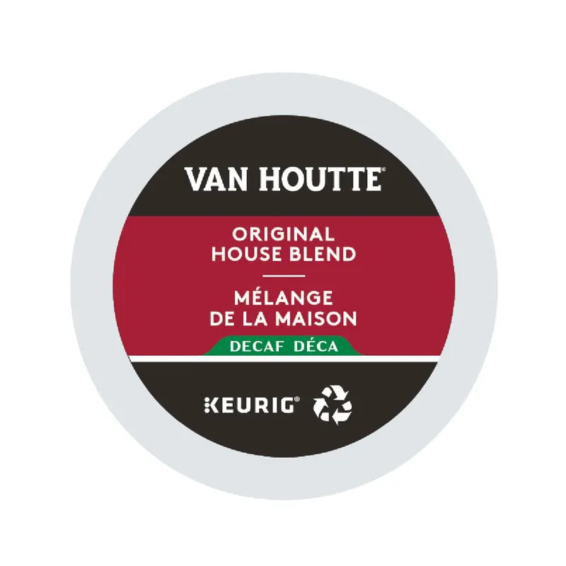 Van Houtte Decaf Original House Blend K-Cup® Recyclable Pods (Box of 24)