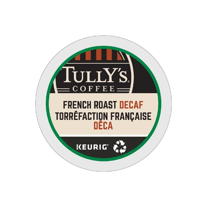 Tully‘s Decaf French Roast K-Cup® Recyclable Pods (Box of 24)