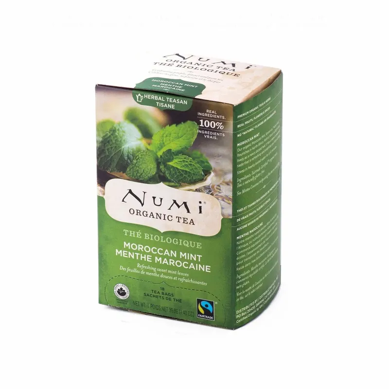 Numi Organic Tea Moroccan Mint Tea Bags